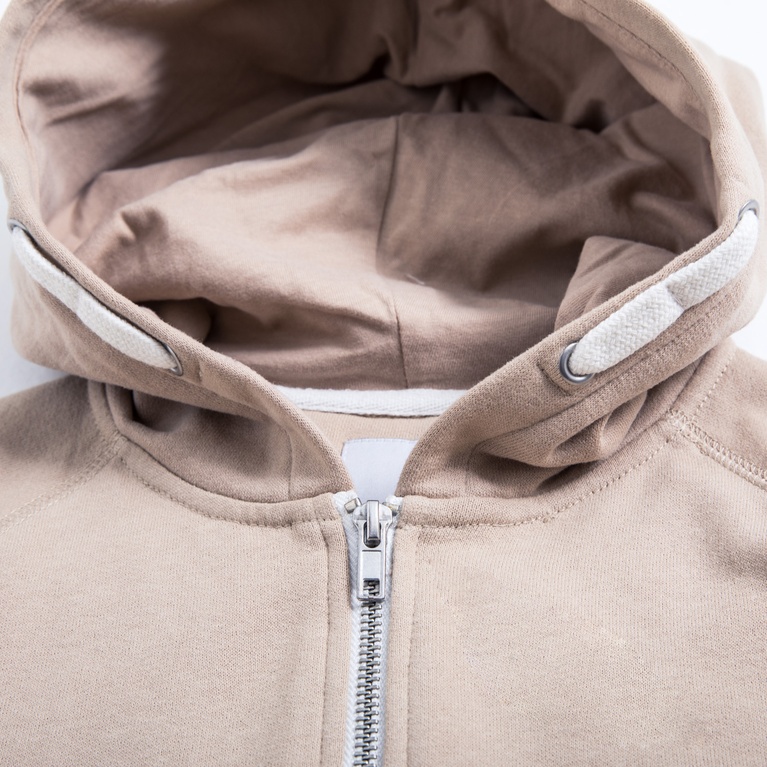 Zip hoodie "Tom star" Beige